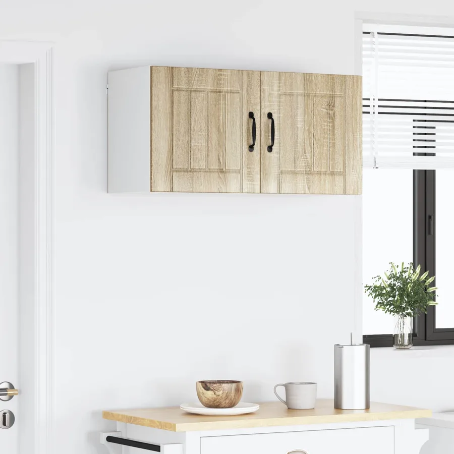 Meuble mural LUCCA Chêne Sonoma 80 x 31 x 40 cm - 4