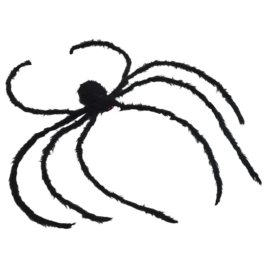 Décoration d'araignée d'Halloween avec toiles 2 pcs Polyester - 5