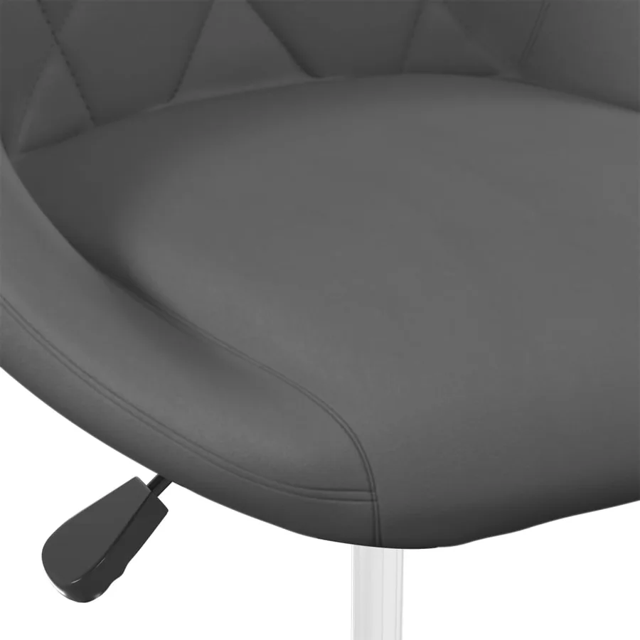 Chaises pivotantes à manger lot de 2 Gris foncé Velours - 7