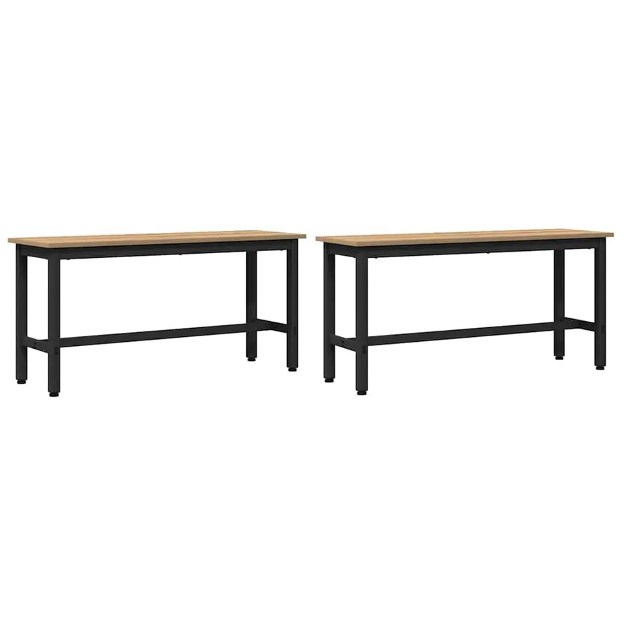 Banc de salle à manger 100 x 32,5 x 48,5 cm 2 pc - 2