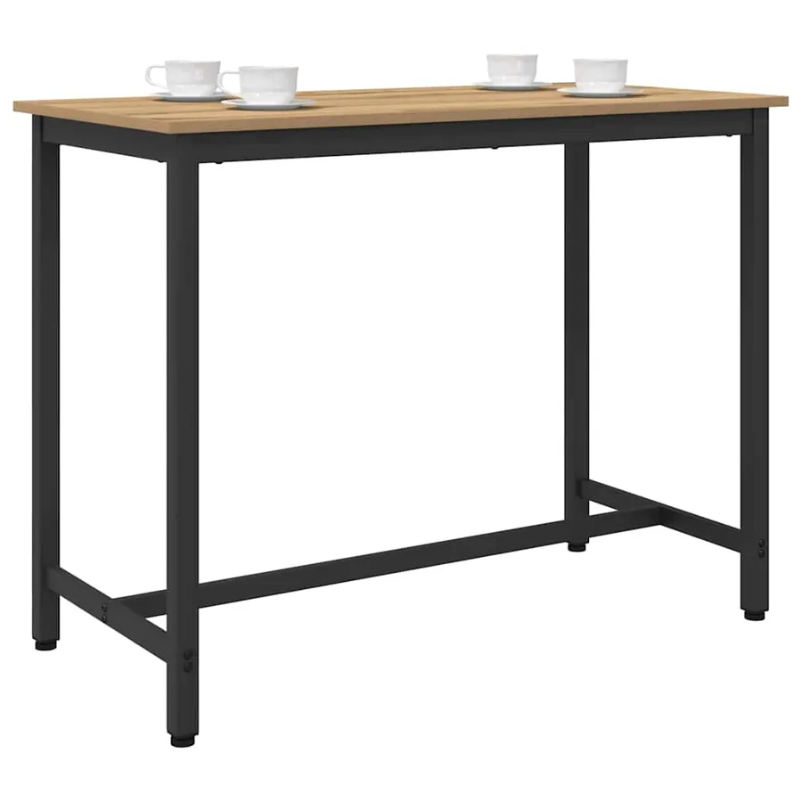 table Chêne artisanal 100 x 50 x 76,5 cm - 2