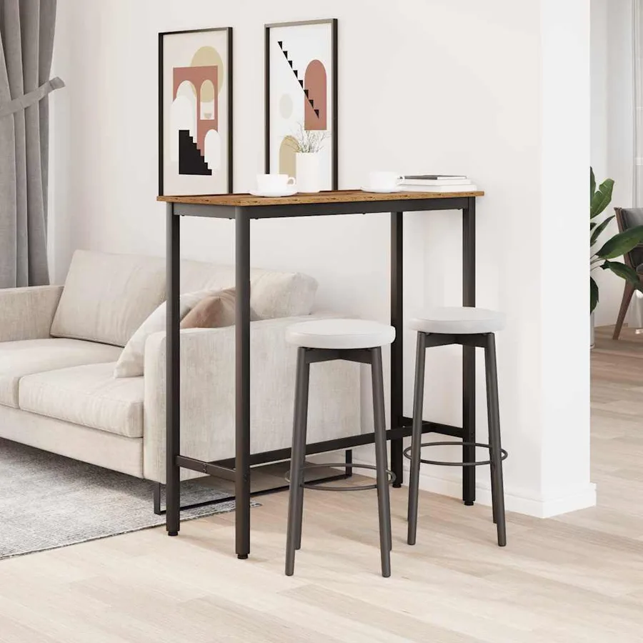 table Bois ancien 100 x 40 x 100,5 cm - 4