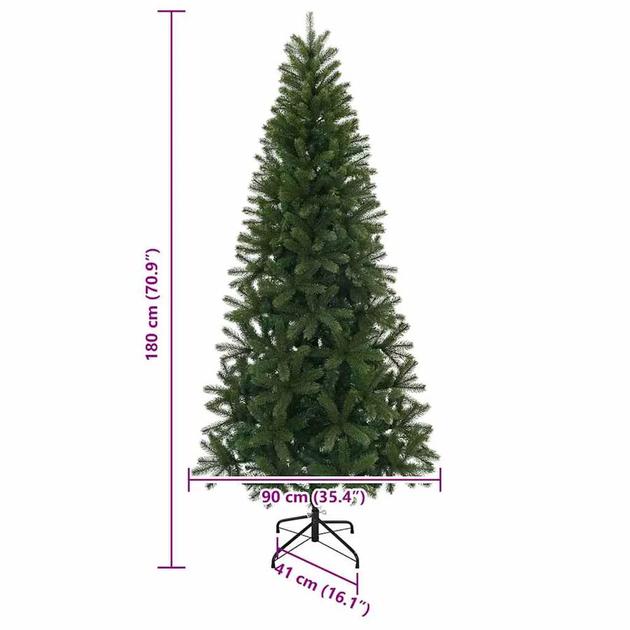 Sapin de Noël artificiel Vert 180 cm PVC, PE et acier - 7