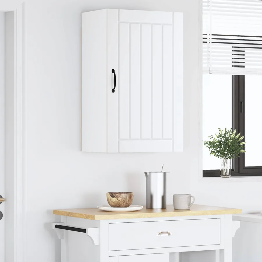 Meuble mural LUCCA Blanc 50 x 31 x 80 cm Bois d'ingénierie - 4