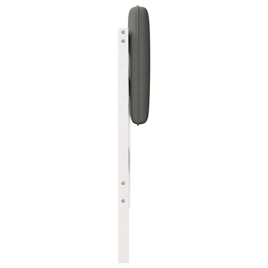 Tête de lit capitonnée Blanc et gris clair 90 cm Pin massif - 5