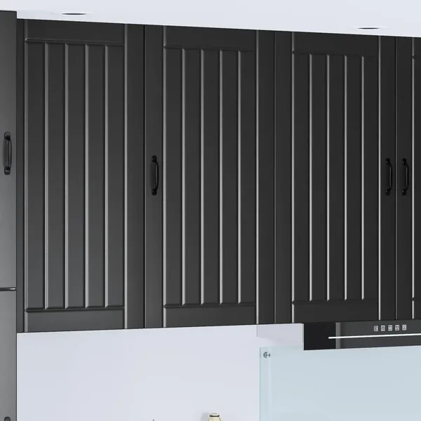 Meuble mural LUCCA Noir 50 x 31 x 100 cm Bois d'ingénierie