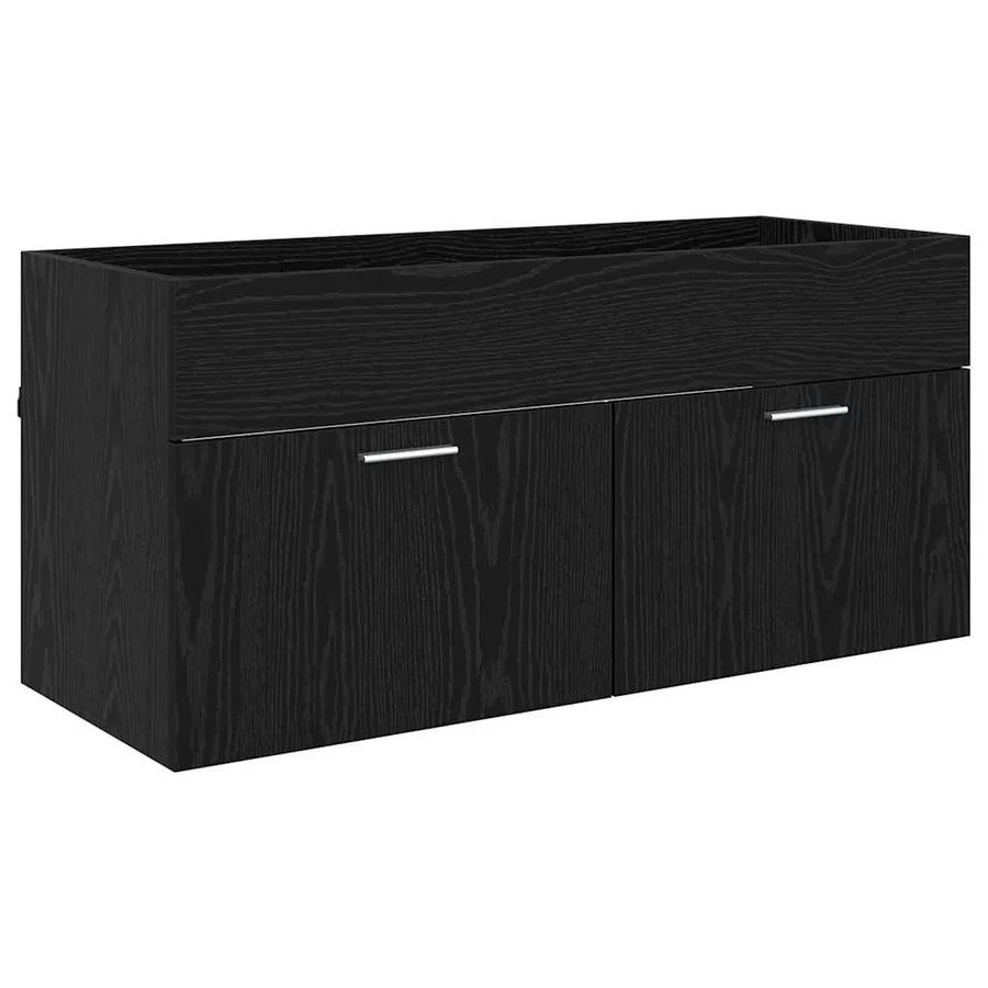 Armoire de salle de bain Chêne noir 100 x 38,5 x 46 cm - 5