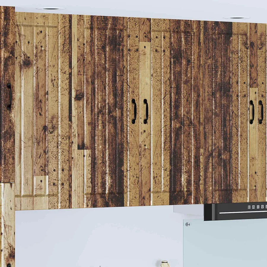 Meuble mural LUCCA Bois ancien 80 x 31 x 100 cm