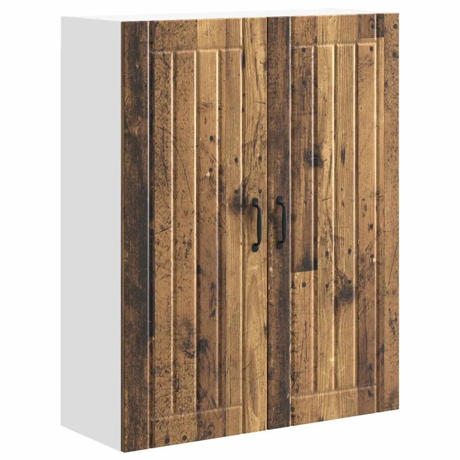 Meuble mural LUCCA Bois ancien 80 x 31 x 100 cm - 2