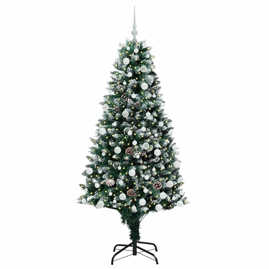 Sapin de Noël artificiel Vert 180 cm PVC, Acier et Plastique - 3