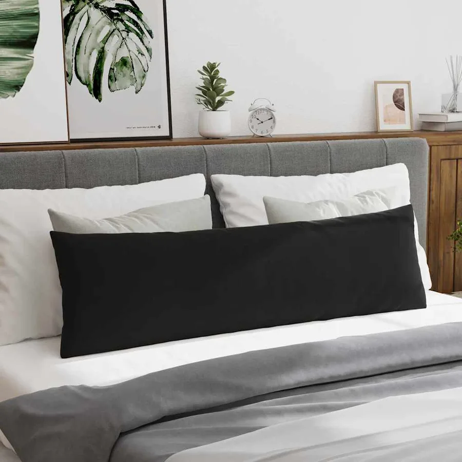 Coussins de canapé 2 pcs Noir 145 x 40 cm - 4
