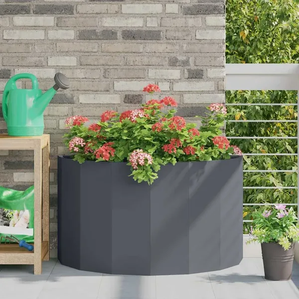 Jardinière Anthracite 90 x 45 x 50 cm Acier
