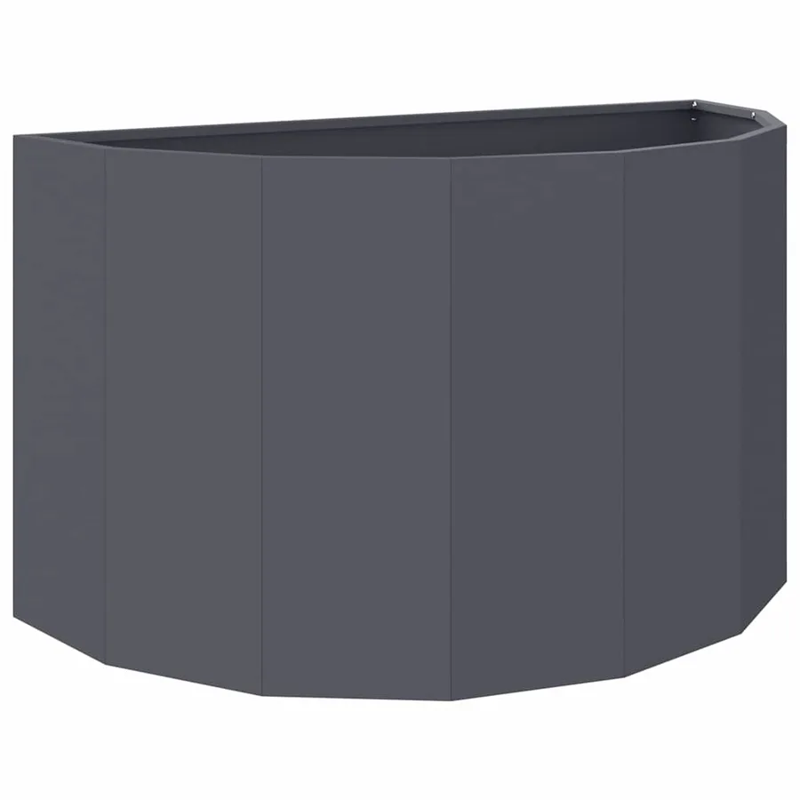 Jardinière Anthracite 90 x 45 x 50 cm Acier - 2