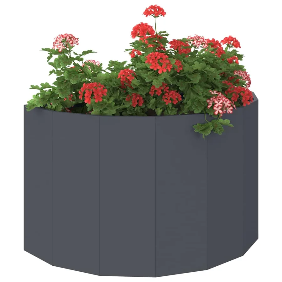 Jardinière Anthracite 90 x 45 x 50 cm Acier - 3