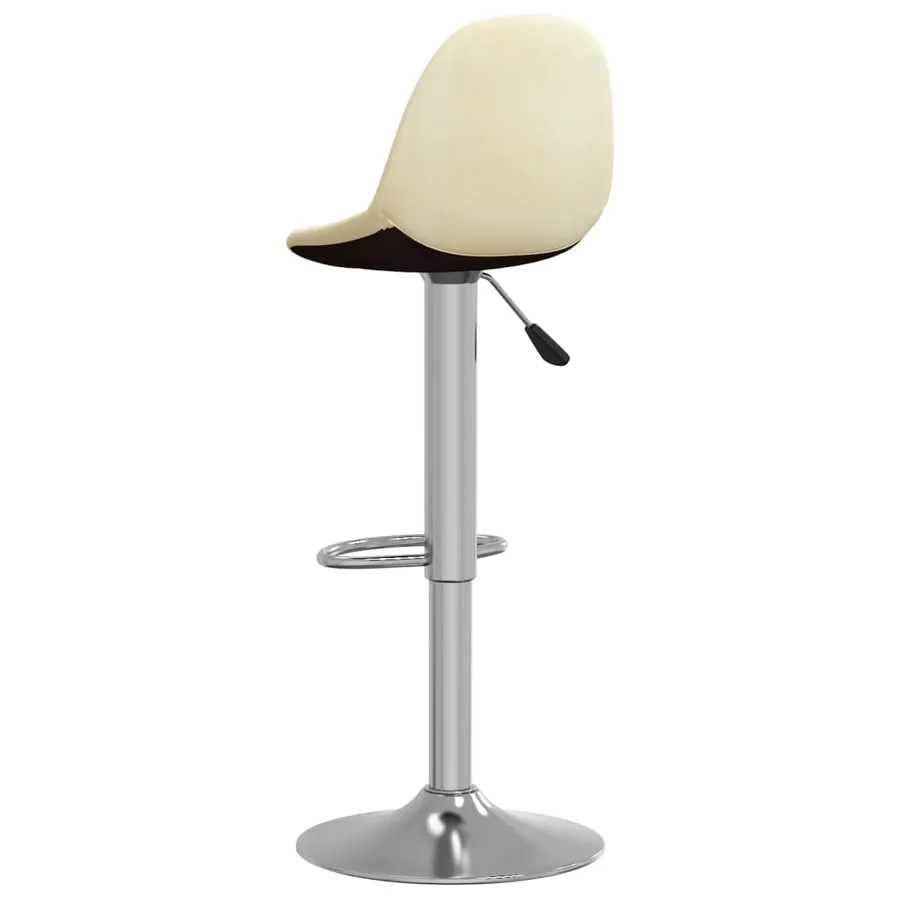 Tabourets de bar lot de 2 crème tissu - 5
