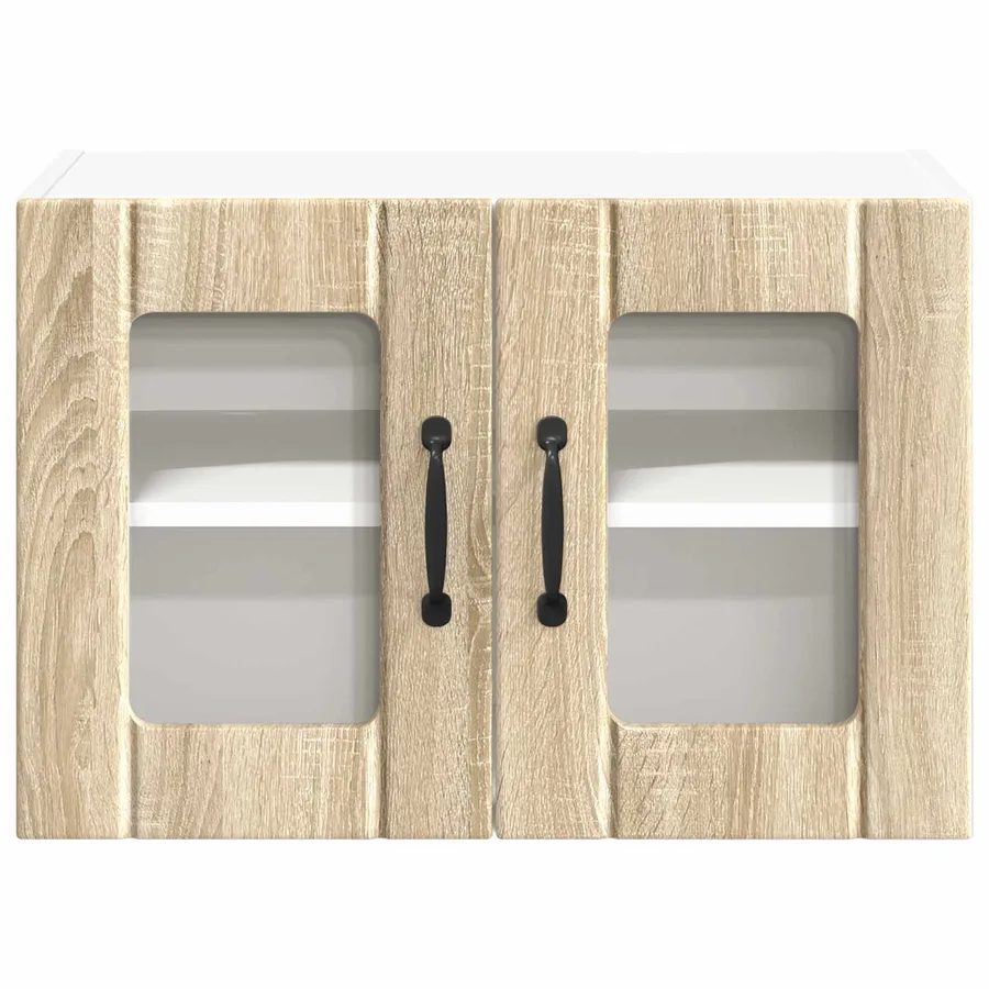 Cabinet en verre mural LUCCA Chêne Sonoma 60 x 31 x 40 cm - 6