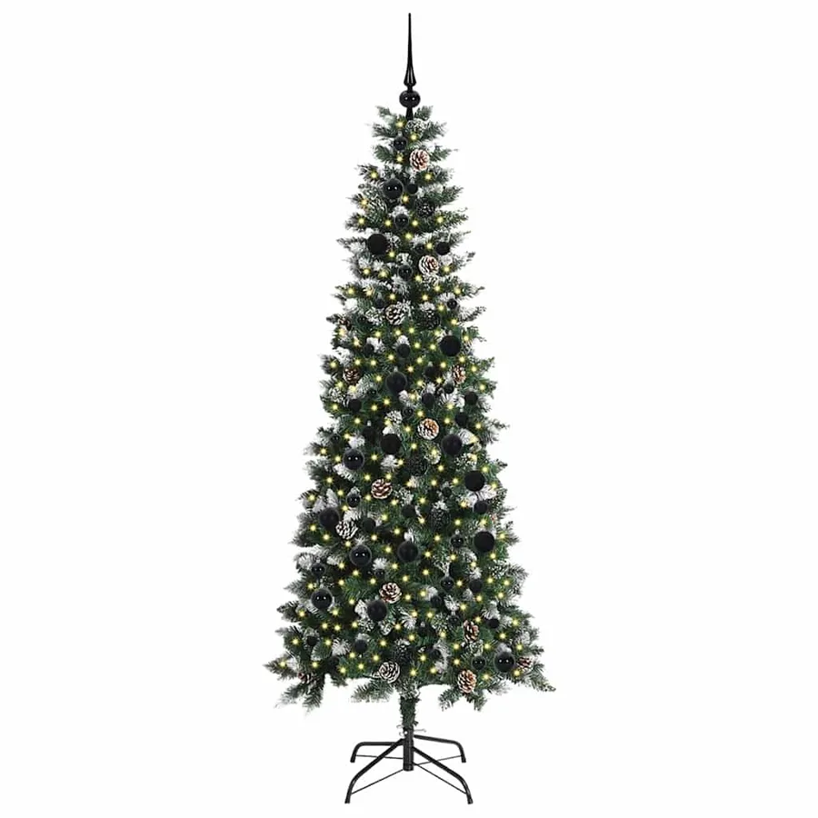 Sapin de Noël artificiel Vert 210 cm PVC, plastique et acier - 3
