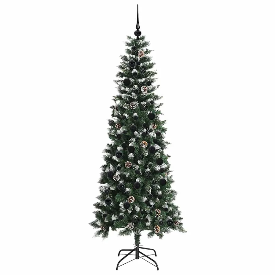 Sapin de Noël artificiel Vert 210 cm PVC, plastique et acier - 4