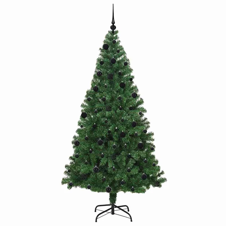 Sapin de Noël artificiel Vert 210 cm PVC, Acier et Plastique - 4