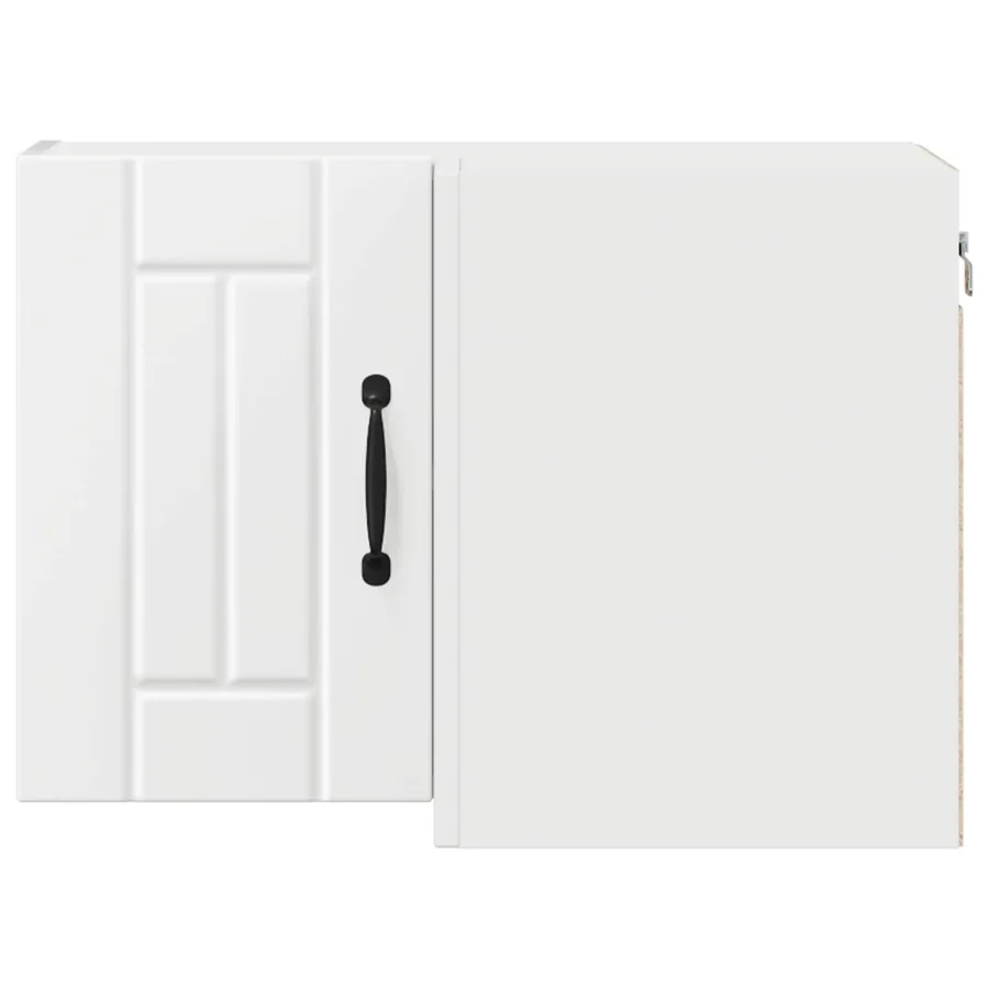 Cabinet d'angle mural LUCCA Blanc 57 x 57 x 40 cm - 6