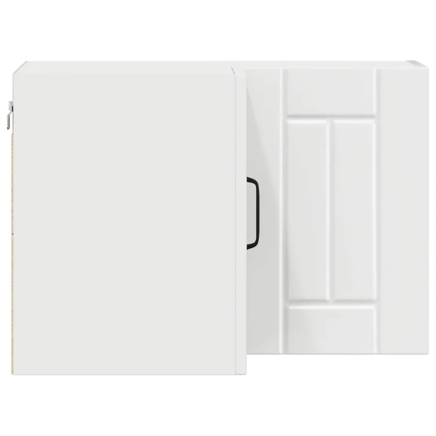 Cabinet d'angle mural LUCCA Blanc 57 x 57 x 40 cm - 7