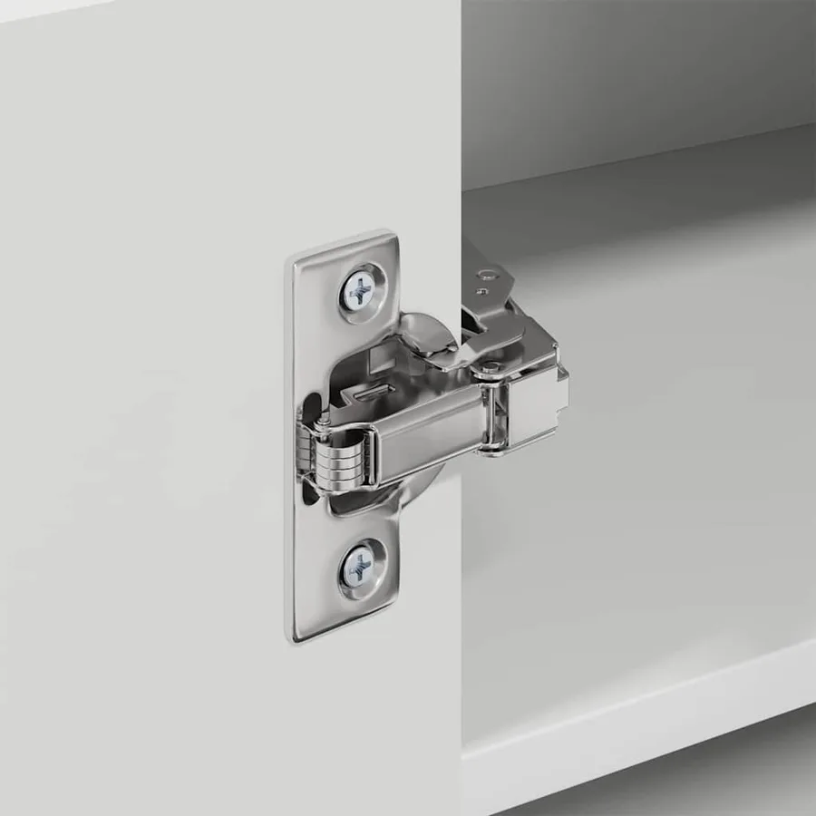 Cabinet d'angle mural LUCCA Blanc 57 x 57 x 40 cm - 9