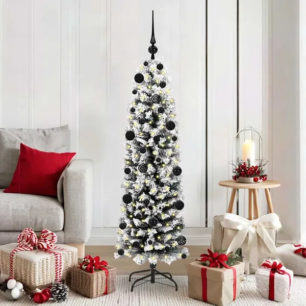 Sapin de Noël artificiel Vert 150 cm PVC et acier et plastique