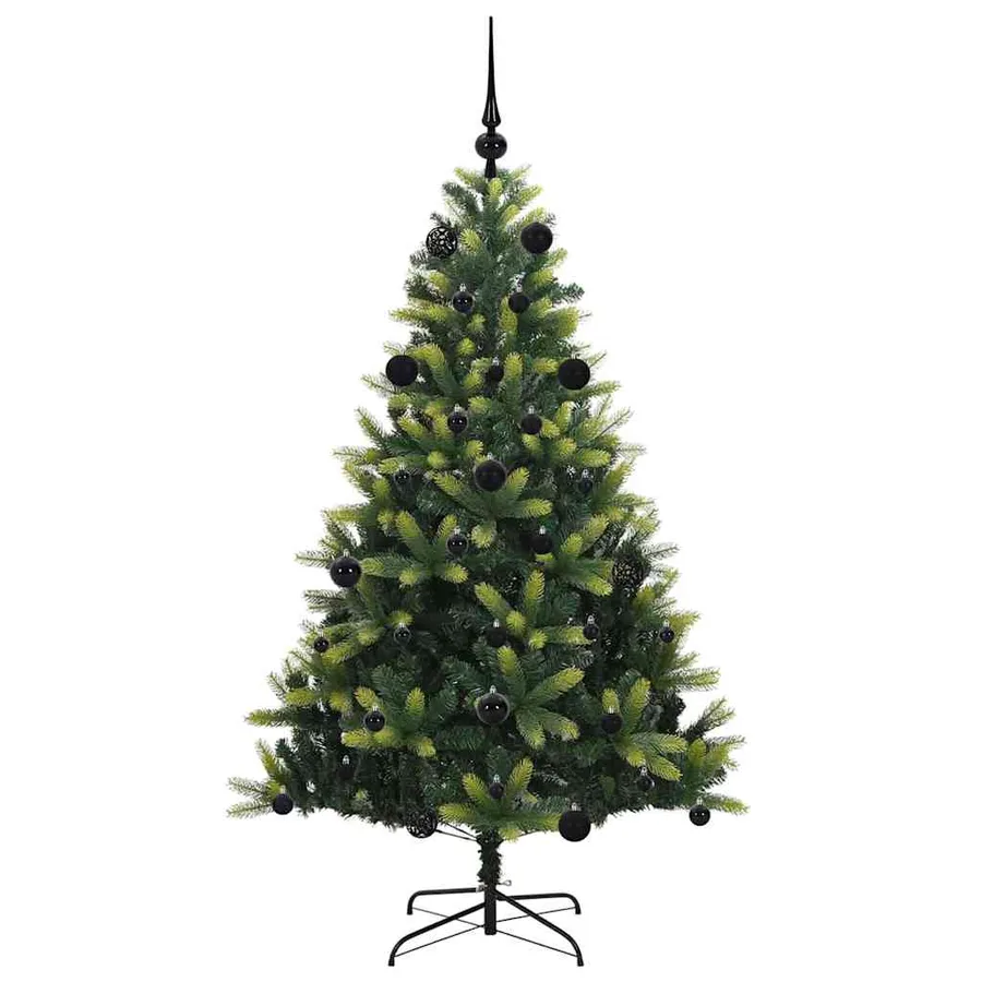 Arbre de Noël artificiel à charnières 150 LED Vert 150 cm - 4