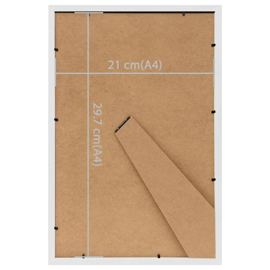 Collage de cadres photo 3 pcs de table Blanc 21x29,7 cm MDF - 8
