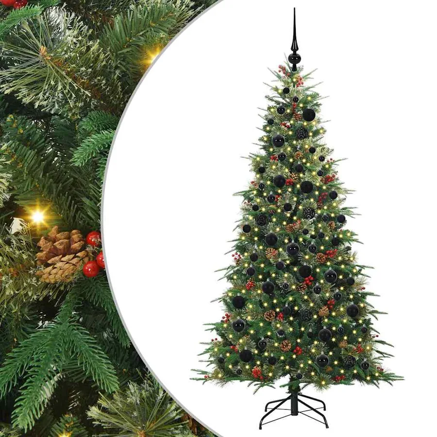 Sapin de Noël Artificiel à Branches Articulées Vert 180 cm - 2