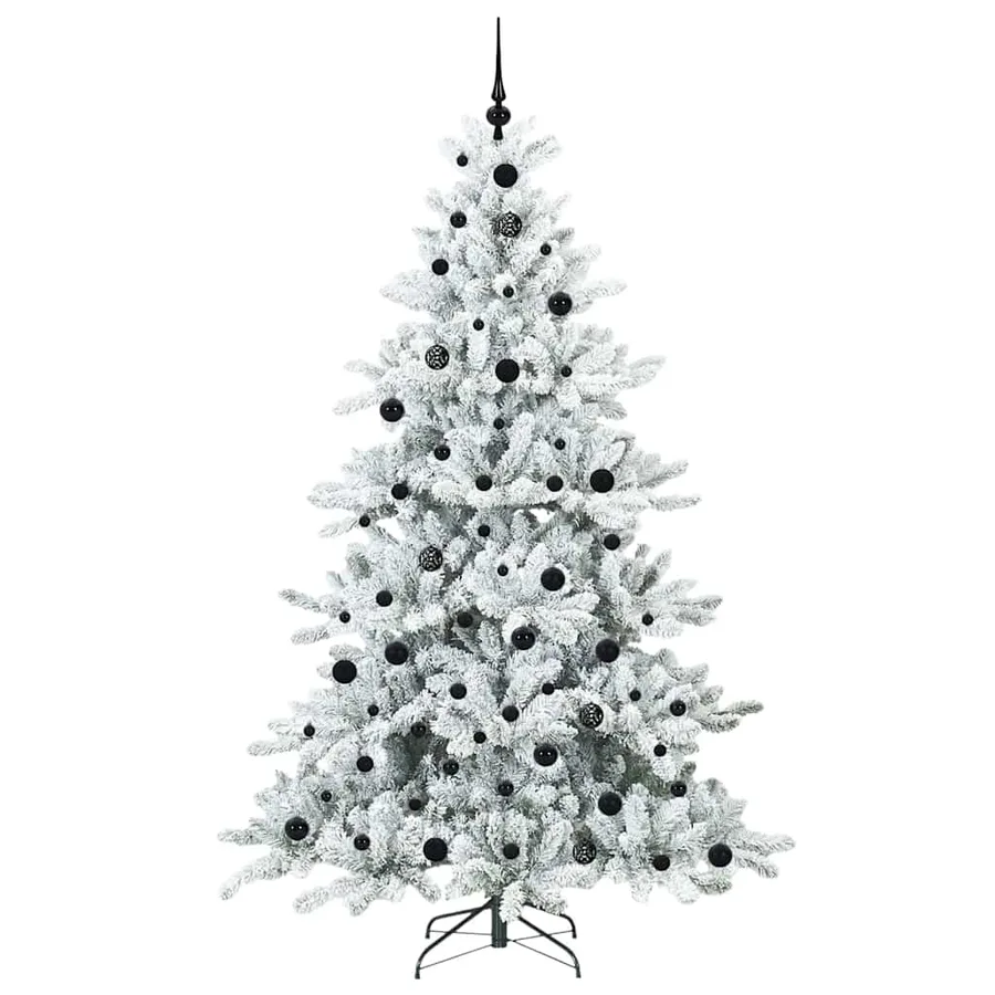 Sapin de Noël Artificiel à Branches Articulées Blanc 210 cm - 3