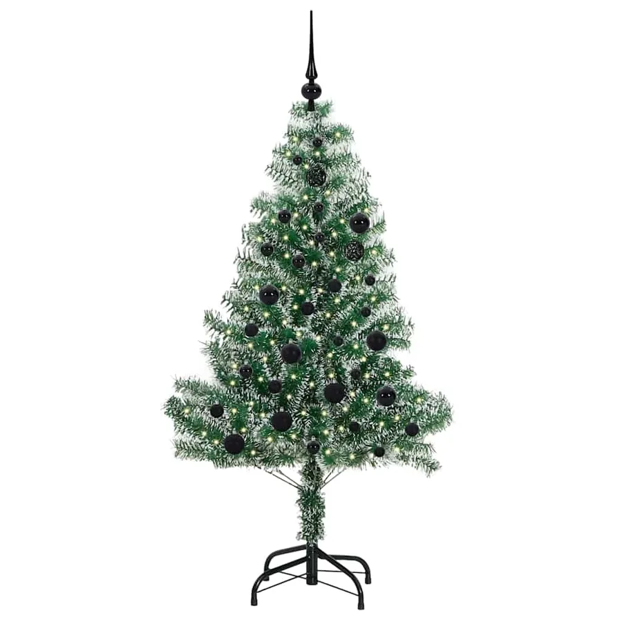Arbre de Noël artificiel floconné de neige avec lumière LED - 3