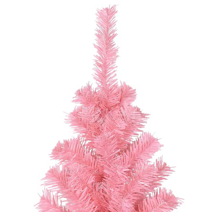 Sapin de Noël avec 300 LED avec support Rose 180 cm PVC - 11