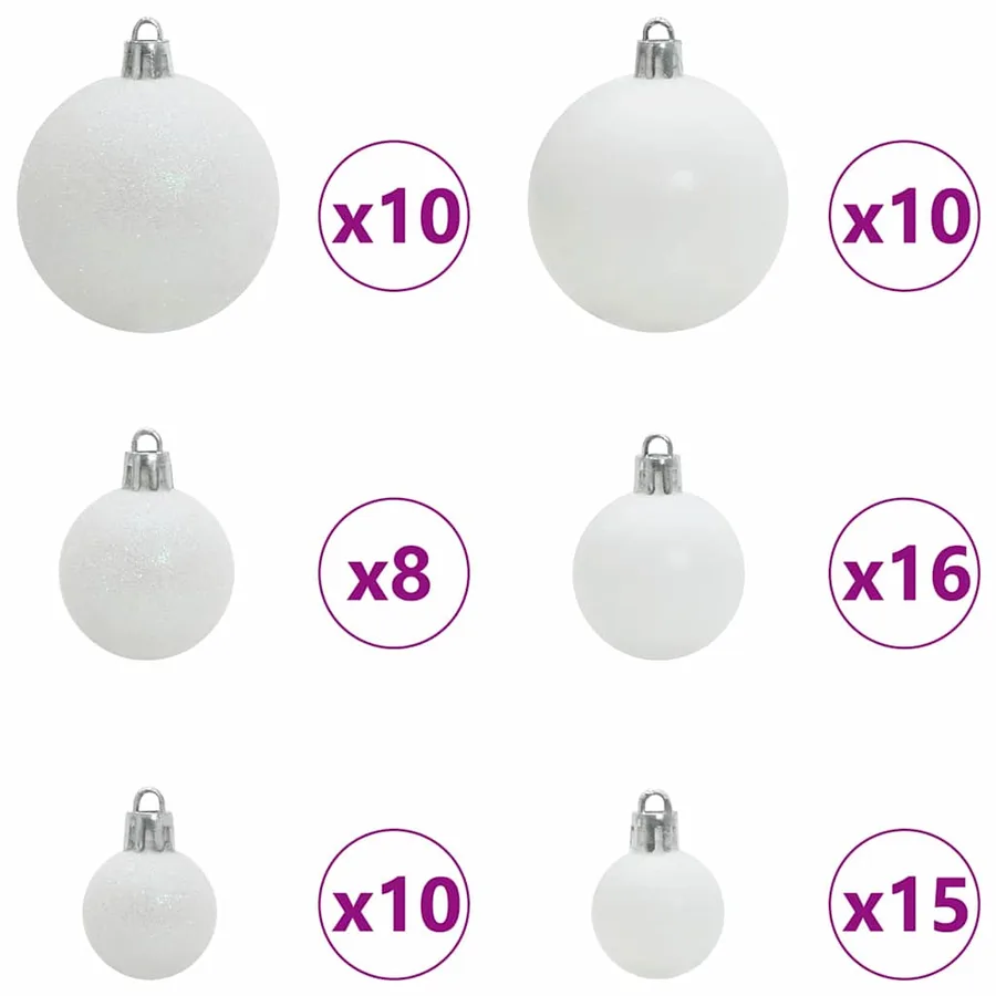 Sapin de Noël avec 300 LED avec support Rose 180 cm PVC - 7
