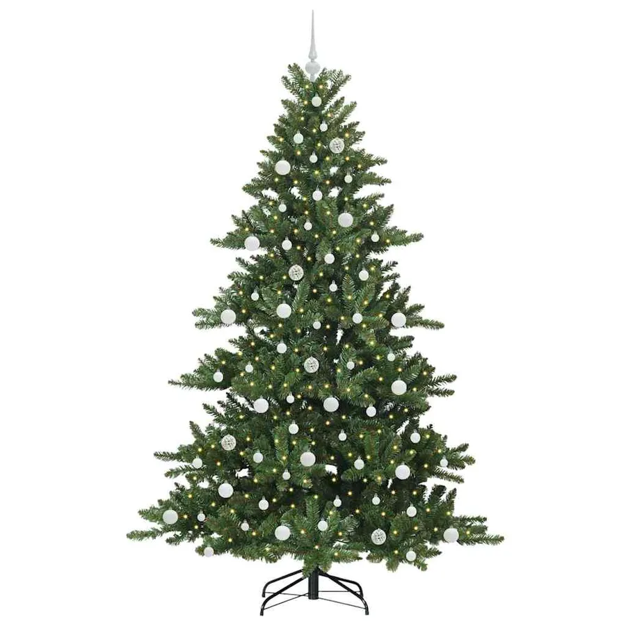 Sapin de Noël Artificiel à Branches Articulées Vert 210 cm - 3