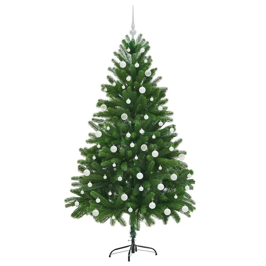 Sapin de Noël avec 300 LED avec support Vert 180 cm PE - 4