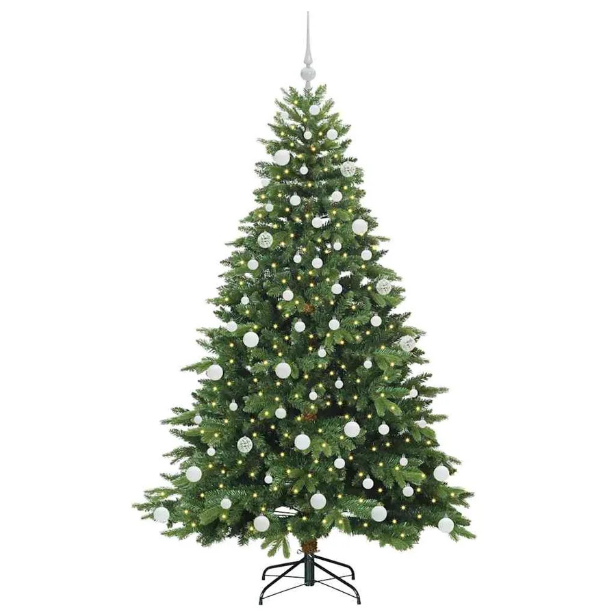 Sapin de Noël artificiel avec 300 LED Vert 180 cm PE et PVC - 3