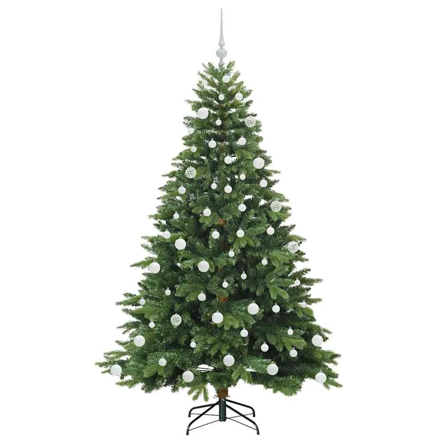 Sapin de Noël artificiel avec 300 LED Vert 180 cm PE et PVC - 4