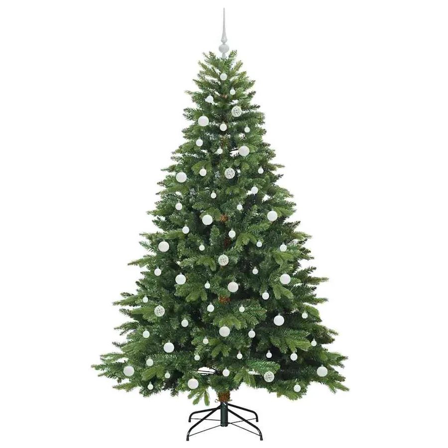Sapin de Noël artificiel avec 300 LED Vert 210 cm PE et PVC - 4