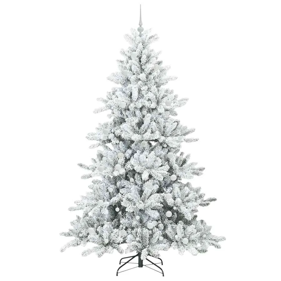 Sapin de Noël Artificiel à Branches Articulées Blanc 240 cm - 4