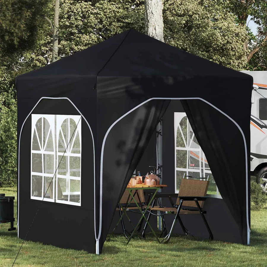 Tente de fête pop-up 192 x 192 x 245 cm Anthracite