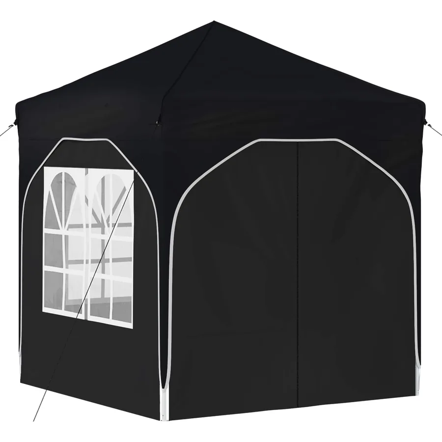 Tente de fête pop-up 192 x 192 x 245 cm Anthracite - 5