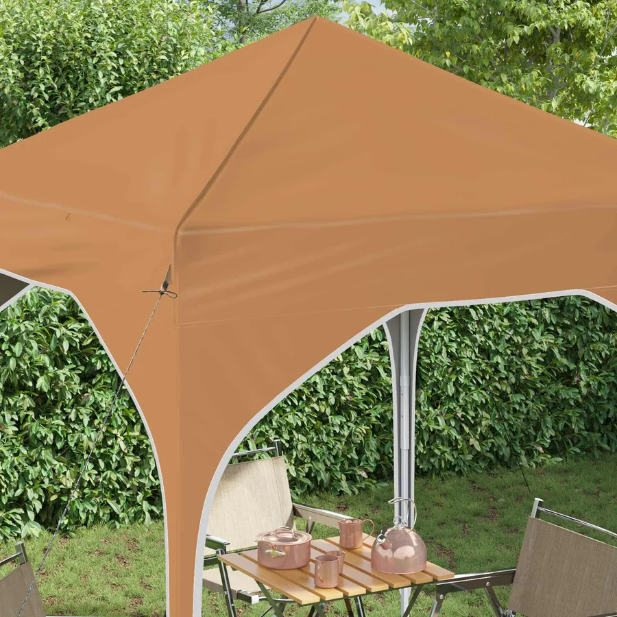 Tente de fête pop-up 194 x 194 x 245 cm Beige - 4