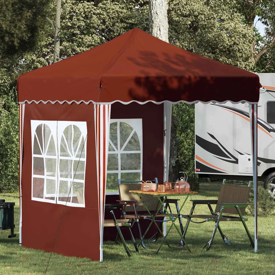Tente de fête pop-up 195 x 195 x 245 cm Terre cuite