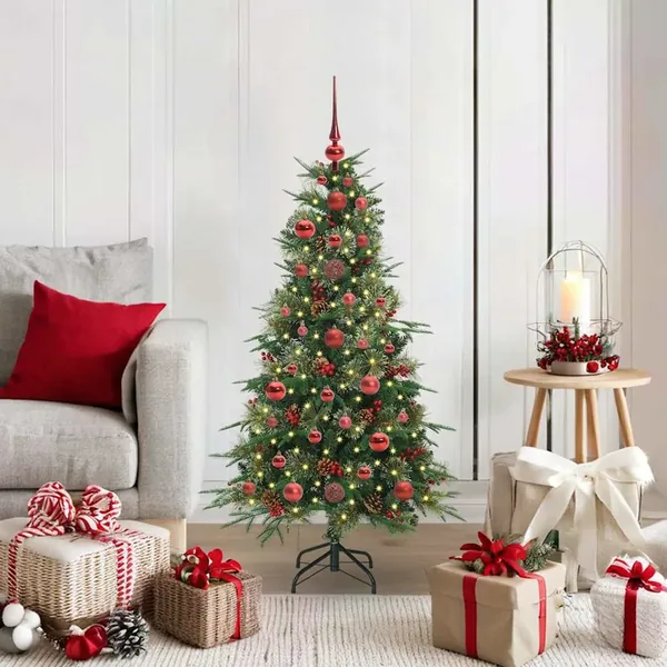 Sapin de Noël Artificiel à Branches Articulées Vert 120 cm