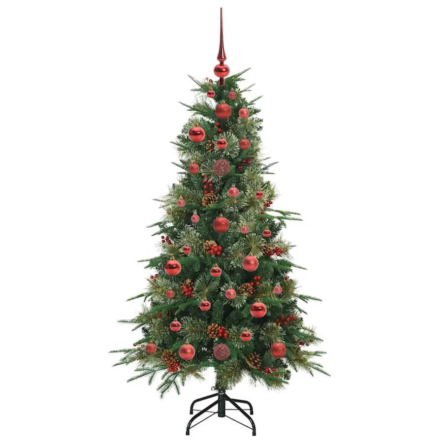 Sapin de Noël Artificiel à Branches Articulées Vert 120 cm - 4