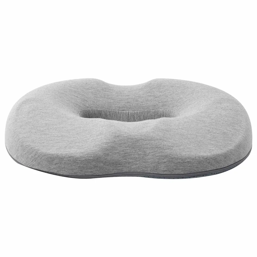 Coussin d’assise Couleur unie Gris clair 42 x 36,5 x 8 cm - 4