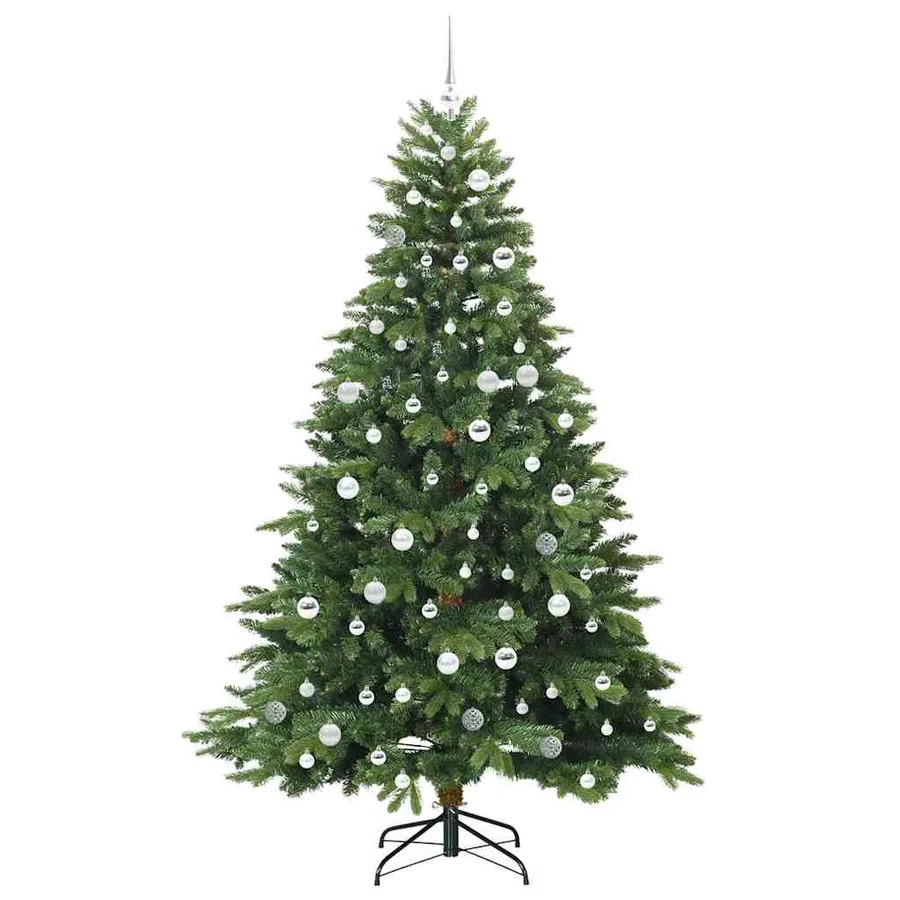 Sapin de Noël artificiel avec 300 LED Vert 210 cm PE et PVC - 4