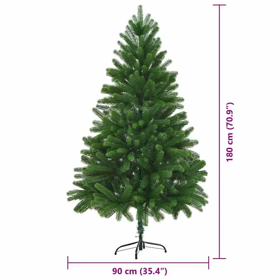 Sapin de Noël avec 300 LED avec support Vert 180 cm PE - 14