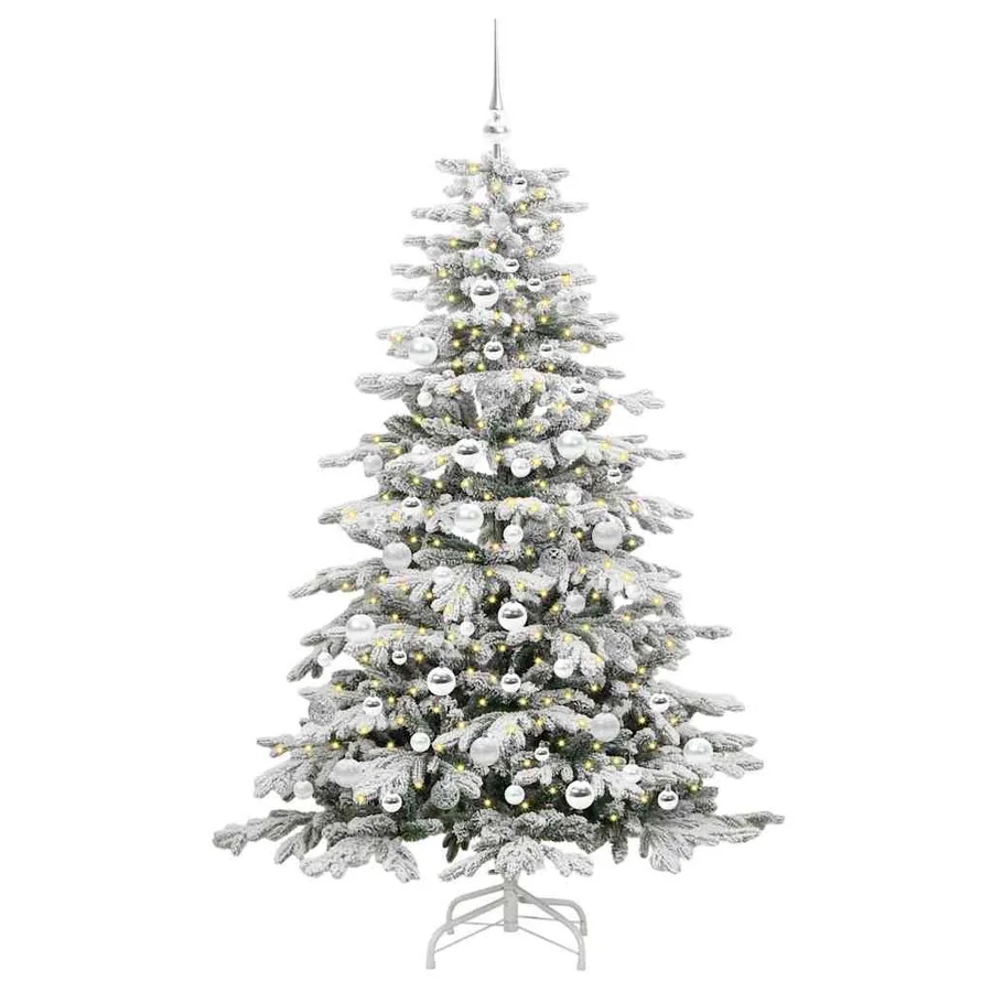 Sapin de Noël Artificiel à Branches Articulées Blanc 180 cm - 3